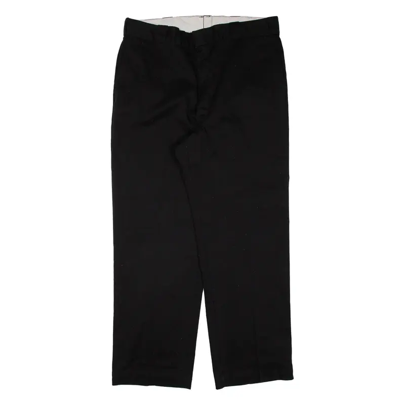 DICKIES Workwear Mens Trousers Black Regular Straight W38 L30