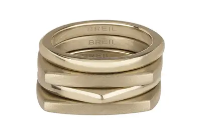 Breil Modern Gold Plated Ring Set New Tetra TJ302 - Circuit: 57 mm