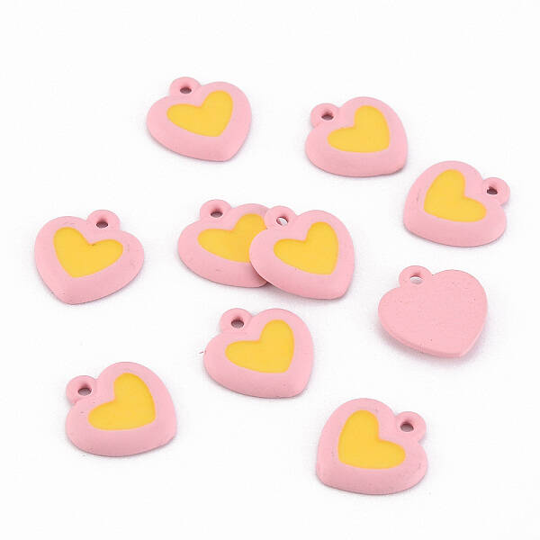 Spray Painted Alloy Enamel Charms