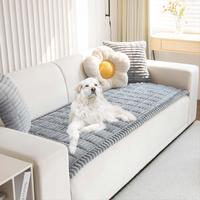 Bohemian Style Short Plush Sofa Cover, Non-slip Sofa Cover, Sofa Cover with Tumble Dryer, Suitable for Living Room, Bedroom a...