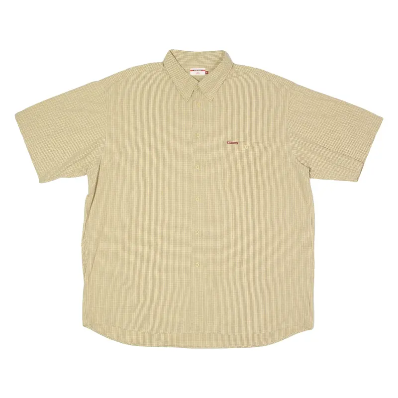 LEE COOPER Mens Shirt Green 90s Check 2XL
