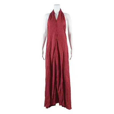 SOMEBODY Womens Day Dress Red Spotted Sleeveless Long S
