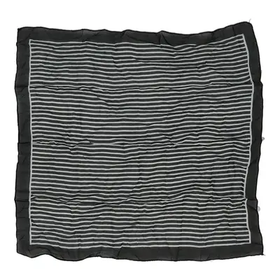 Unbranded Striped Scarf - No Size Black Polyester
