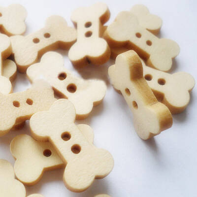 Cartoon Bone Buttons with 2-Hole