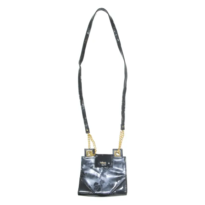 Womens Shoulder Bag Black Faux Leather