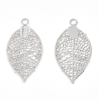 Rack Plating Brass Filigree Pendants