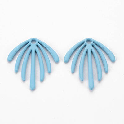 Spray Painted Alloy Pendants