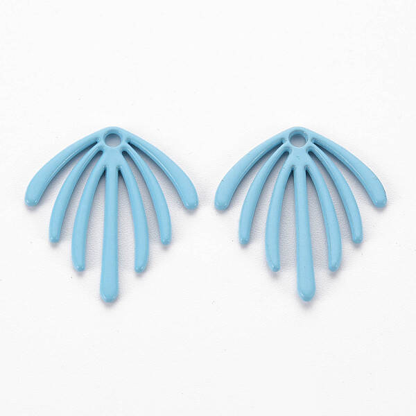 Spray Painted Alloy Pendants