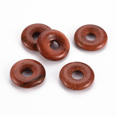 Synthetic Goldstone Pendants