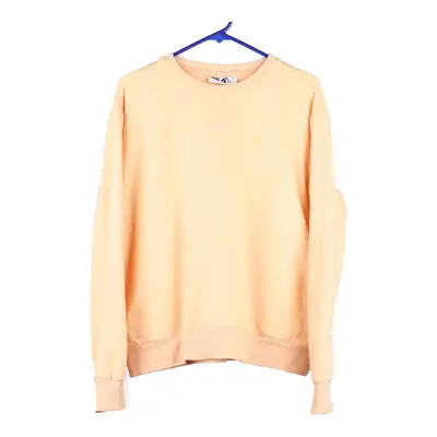 Fila Sweatshirt - Large Orange Cotton Blend