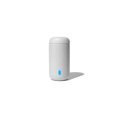 Fellow Carter Move Mug, 12 oz in Fog Grey, Drinking On-The-Go, Splash Guard, Stainless Steel Insulation, Ceramic Coating