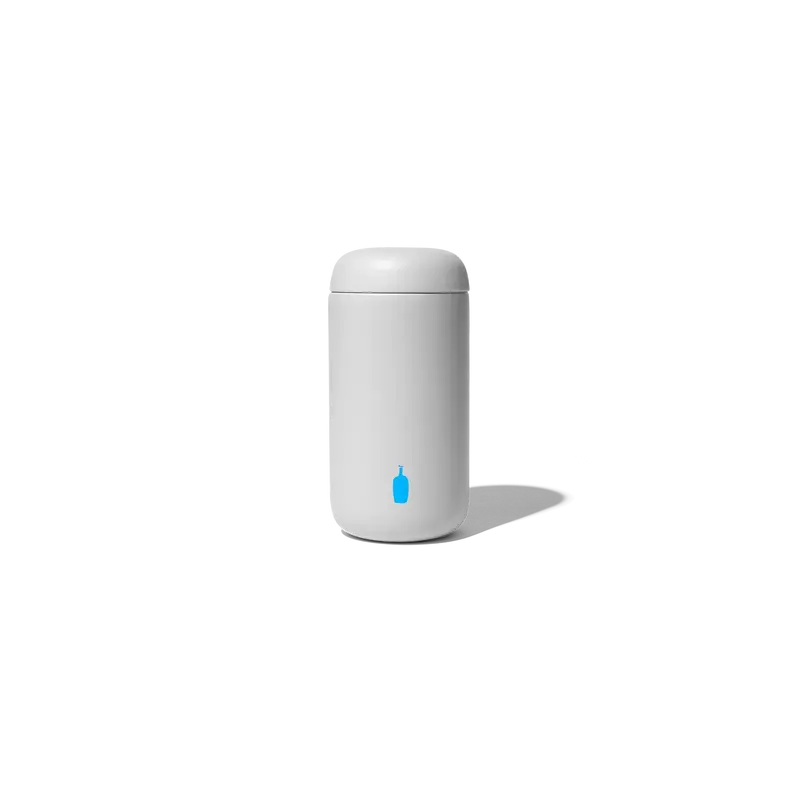 Fellow Carter Move Mug, 12 oz in Fog Grey, Drinking On-The-Go, Splash Guard, Stainless Steel Insulation, Ceramic Coating