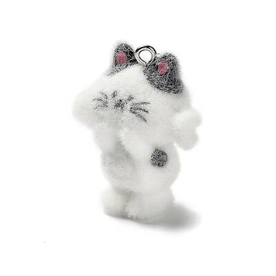 3D Opaque Resin Flocking Pendants