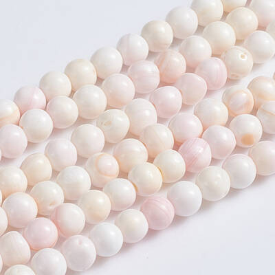 Natural Pink Shell Beads Strands
