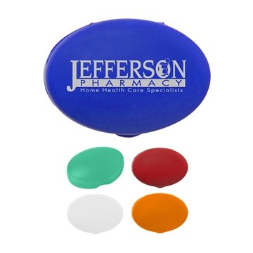 250 Custom Oval Pill Box - Compact