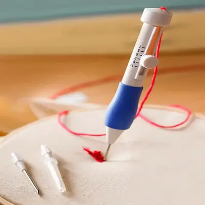 Magic Embroidery Pen (1 Set), Practical Plastic DIY Interchangeable Punch Needle Tools And Gadgets, Household Embroidery Too...