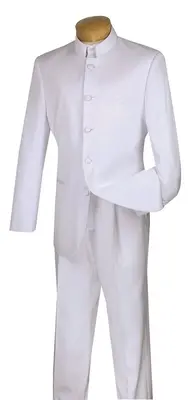 Vinci Men's 5 Button 2-Piece Nehru Suit Fashionable Style