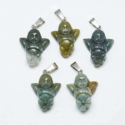Natural Indian Agate Pendants