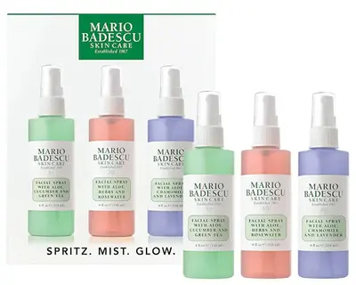 Mario Badescu Set Regalo Di Spray Viso Spritz. Mist. Glow.