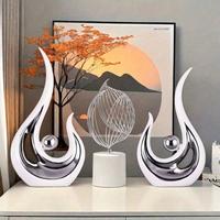 Set Of 2 Modern Abstract Home Decor Pieces, Modern Sculpture Coffee Table Decoration, Suitable For Living Room, Dining Table ...
