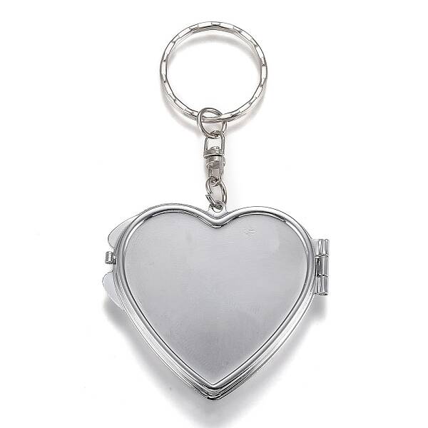 Iron Folding Mirror Keychain