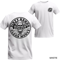 Dirty Hands Clean Money T-Shirt - Vintage Mechanic Design, Bold Skull, For Garage Workers, Unisex Menswear Tops