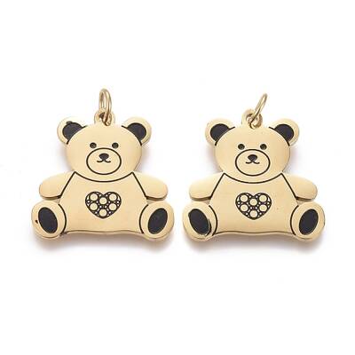 316 Surgical Stainless Steel Enamel Pendants