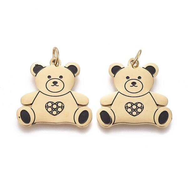 316 Surgical Stainless Steel Enamel Pendants