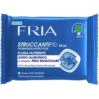 Fria 20 Nourishing Fluid Makeup Remover Wipes For All Skin Types