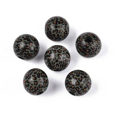 Printed Schima Wood Beads