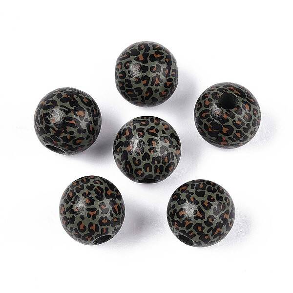 Printed Schima Wood Beads