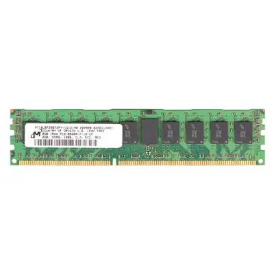 Micron MT18JSF25672PY-1G1D1AB | 2GB DDR3-1066MHz PC3-8500 ECC Registered RDIMM CL7 1Rx4 1.5V 240-Pin Memory Module