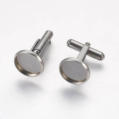 Tarnish Resistant 304 Stainless Steel Cuffinks