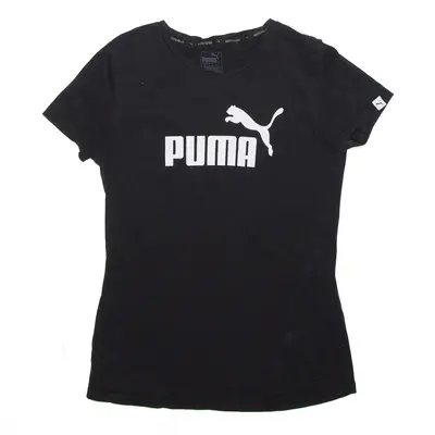 PUMA Sports Black Short Sleeve T-Shirt Womens M