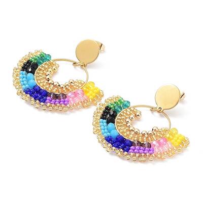 PVD Vacuum Plating 304 Stainless Steel Earrings