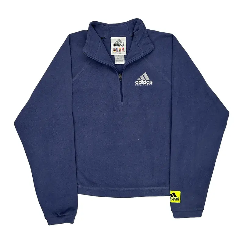 Adidas Fleece - Small Blue Polyester