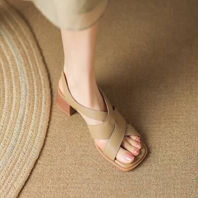 CHIKO Georgina Open Toe Block Heels Heeled Sandals
