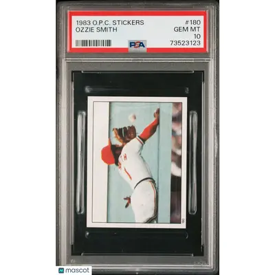 Ozzie Smith PSA 1983 O Pee Chee Stickers Baseball #180 10 73523123