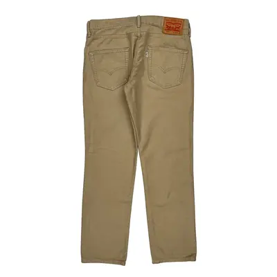 511 Levis Trousers - 32W 34L Beige Cotton