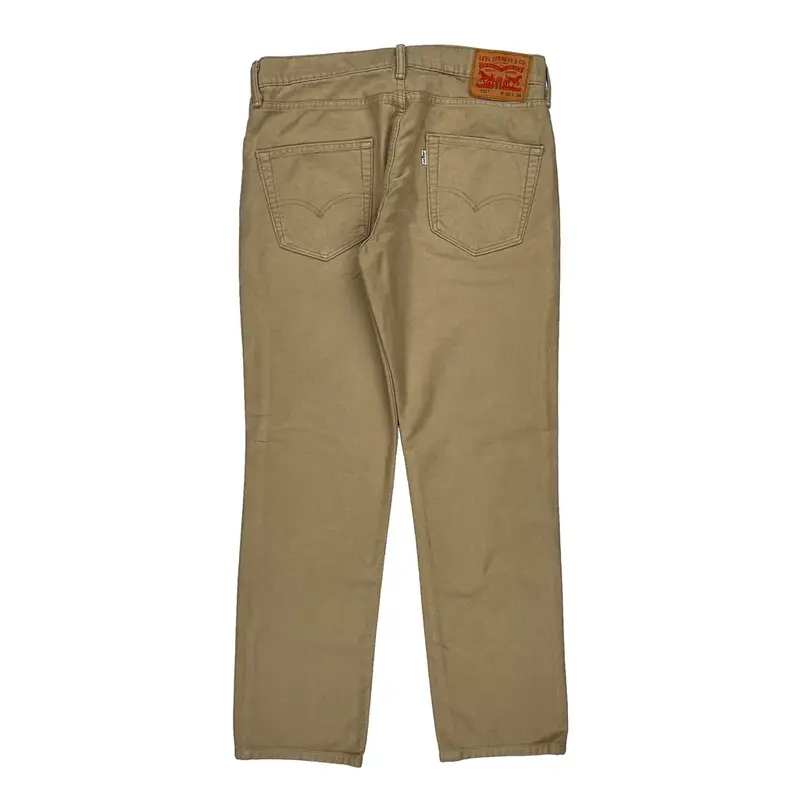 511 Levis Trousers - 32W 34L Beige Cotton