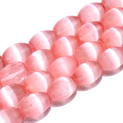 Dyed Natural Selenite Beads Strands