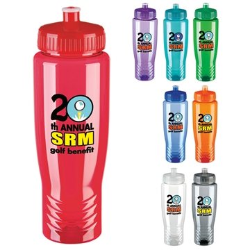 100 Promotional Poly-Clean Bottle - 27 oz - Wide Mouth
