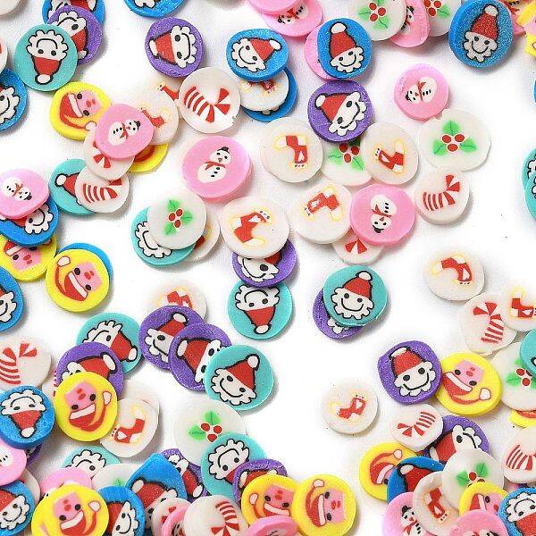 Christmas Theme Handmade Polymer Clay Cabochons