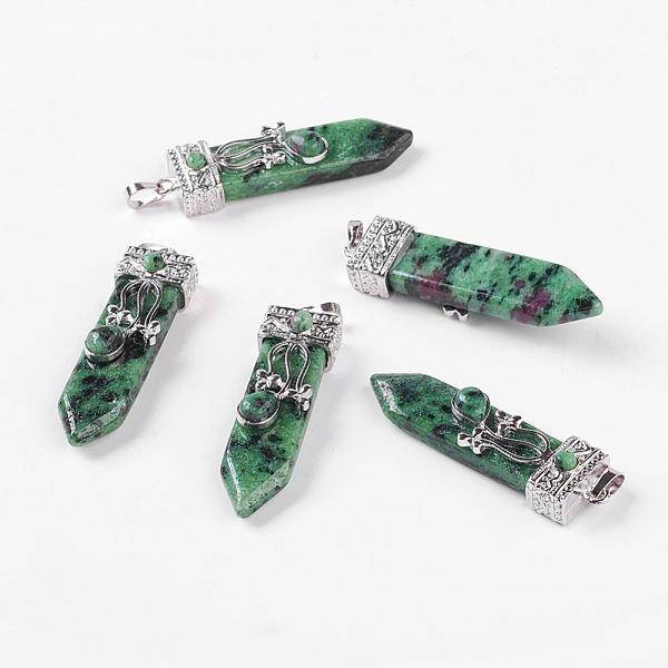 Natural Ruby in Zoisite Big Pendants