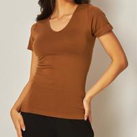 Stephanie Basic Stretch Top