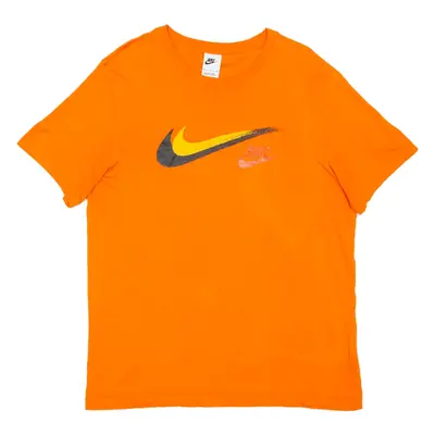 NIKE Mens T-Shirt Orange M