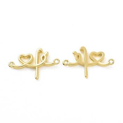 Rack Plating Brass Connector Charms