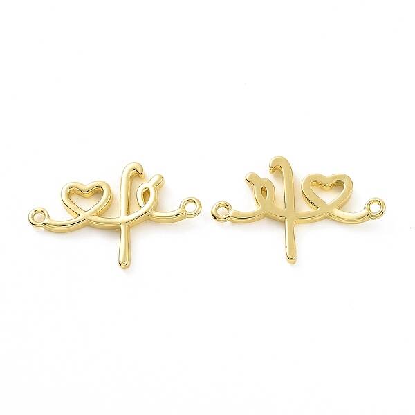Rack Plating Brass Connector Charms