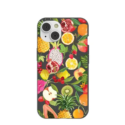 Black Tutti Frutti iPhone 14/16e Case