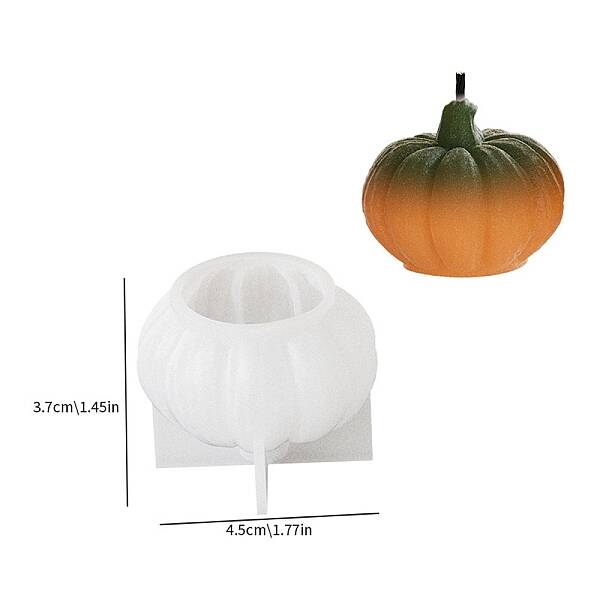 Halloween Pumpkin DIY Silicone Candle Molds